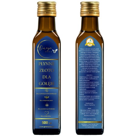 Omega Gold  500ml  płynne złoto dla Gołębi