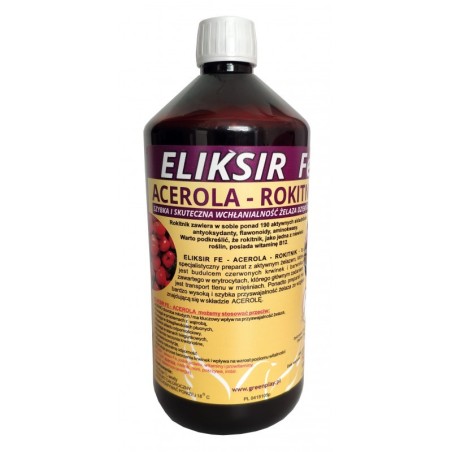 ELIXSIR Fe ACEROLA - ROKITNIK 1000ml