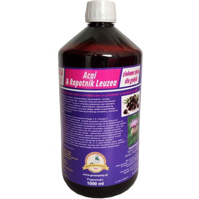 Acai & Rapontik Leuzea  1000 ml